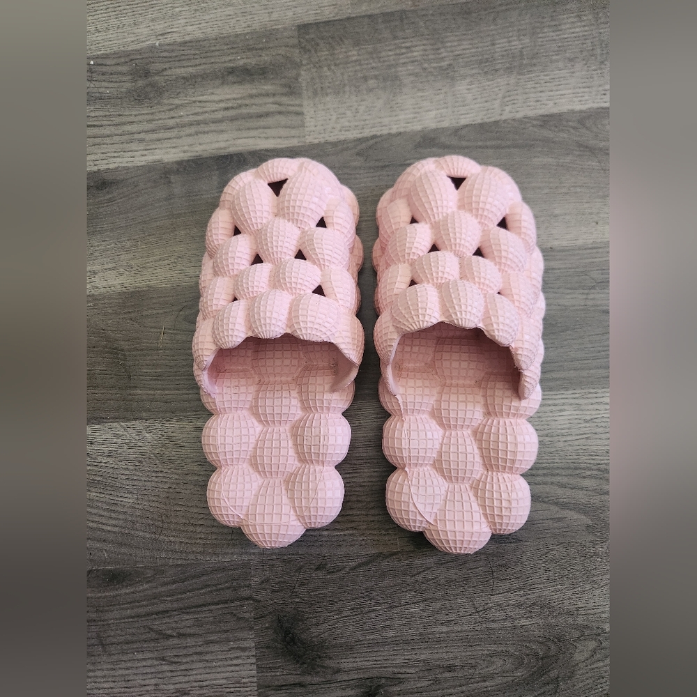 Pink bubble shoes